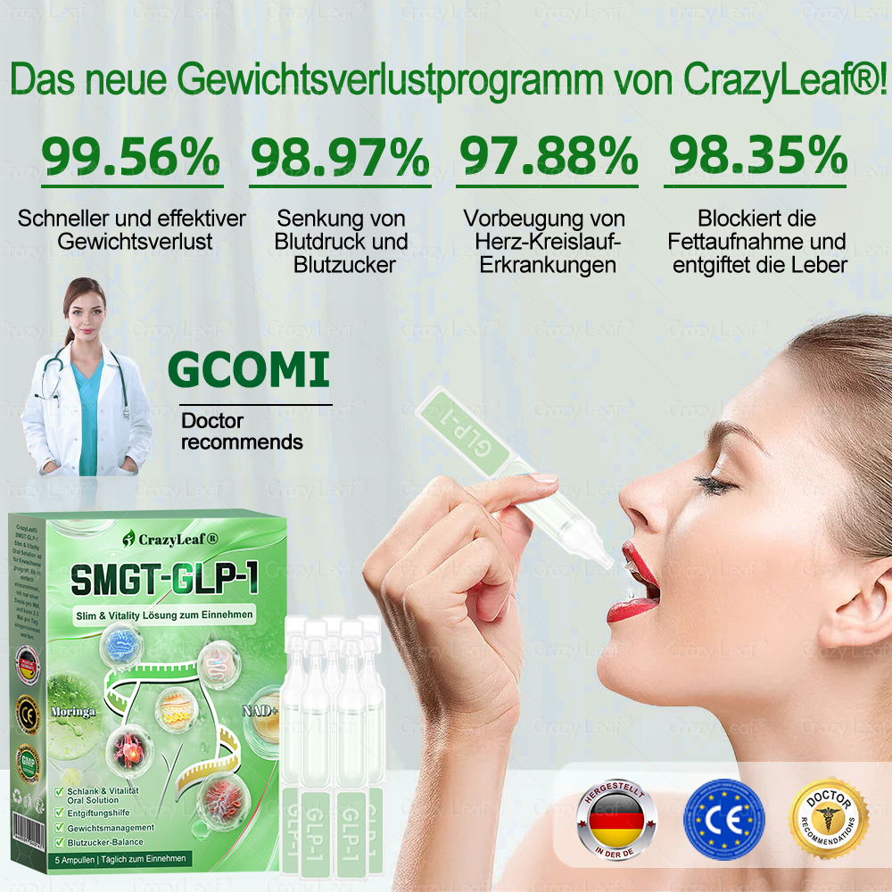 CrazyLeaf® Nur noch 5 Flaschen verfügbar! Wir bieten Ihnen zusätzlich einen 30% Rabatt! Machen Sie sich fit und gesund. Verpassen Sie es jetzt, und Sie haben erst nächstes Jahr wieder eine Chance.