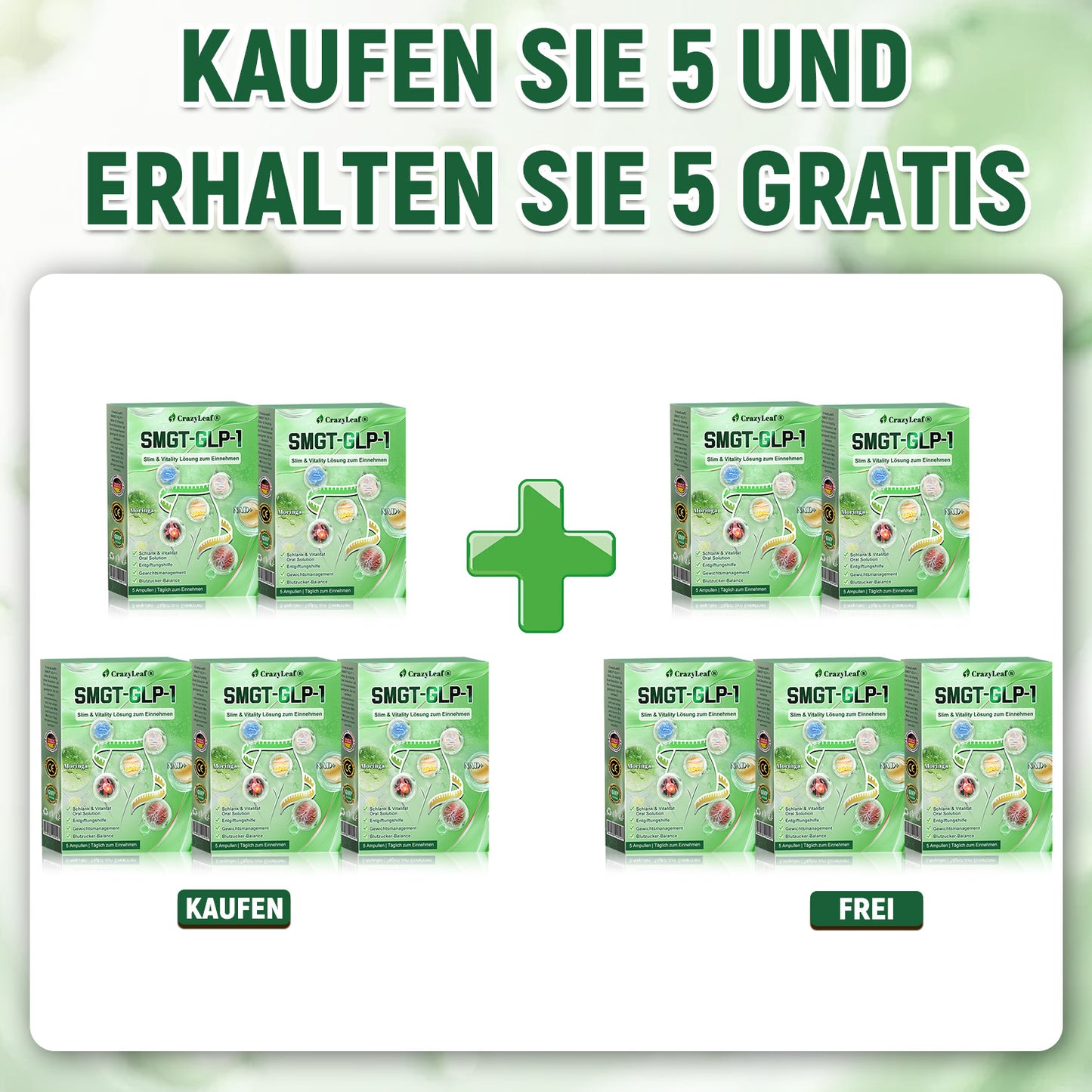 CrazyLeaf® Nur noch 5 Flaschen verfügbar! Wir bieten Ihnen zusätzlich einen 30% Rabatt! Machen Sie sich fit und gesund. Verpassen Sie es jetzt, und Sie haben erst nächstes Jahr wieder eine Chance.