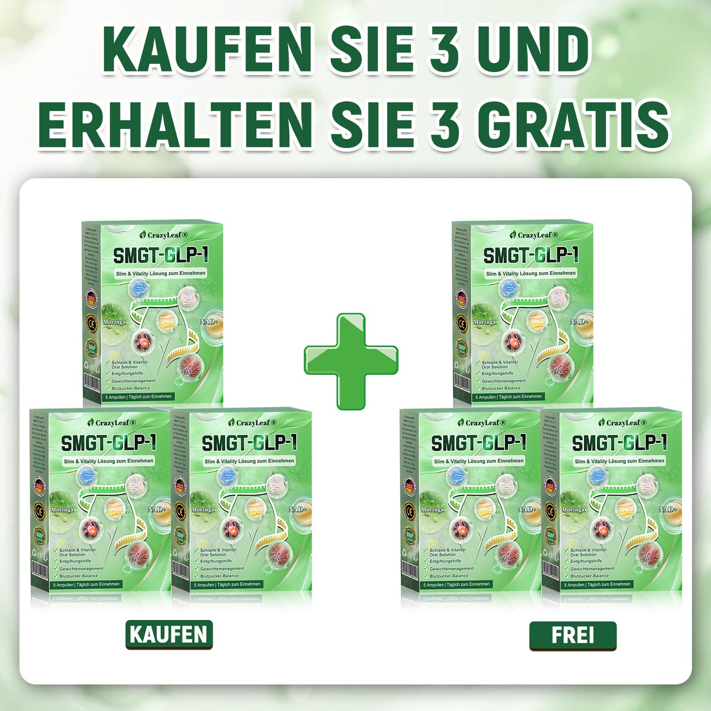 CrazyLeaf® Nur noch 5 Flaschen verfügbar! Wir bieten Ihnen zusätzlich einen 30% Rabatt! Machen Sie sich fit und gesund. Verpassen Sie es jetzt, und Sie haben erst nächstes Jahr wieder eine Chance.