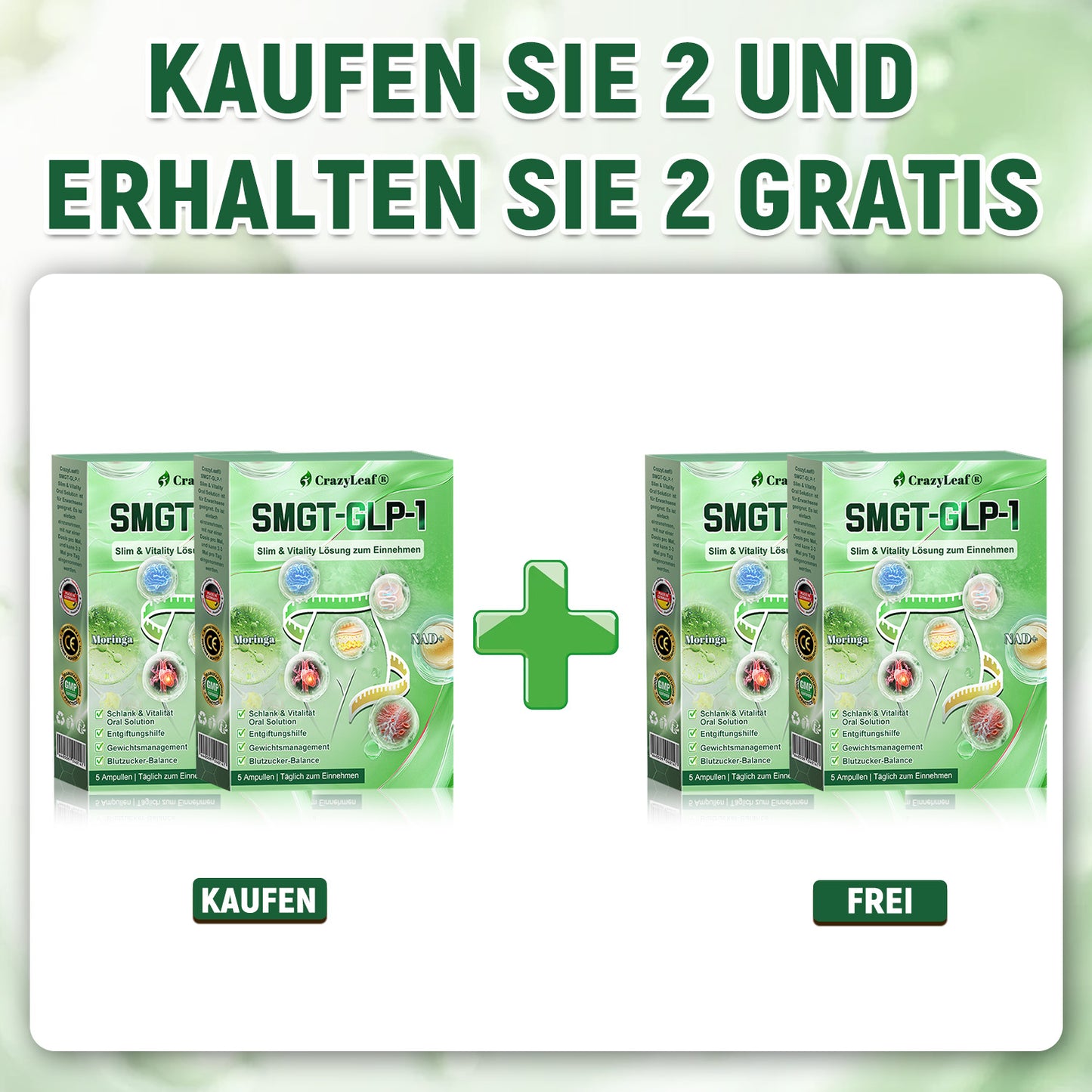 CrazyLeaf® Nur noch 5 Flaschen verfügbar! Wir bieten Ihnen zusätzlich einen 30% Rabatt! Machen Sie sich fit und gesund. Verpassen Sie es jetzt, und Sie haben erst nächstes Jahr wieder eine Chance.